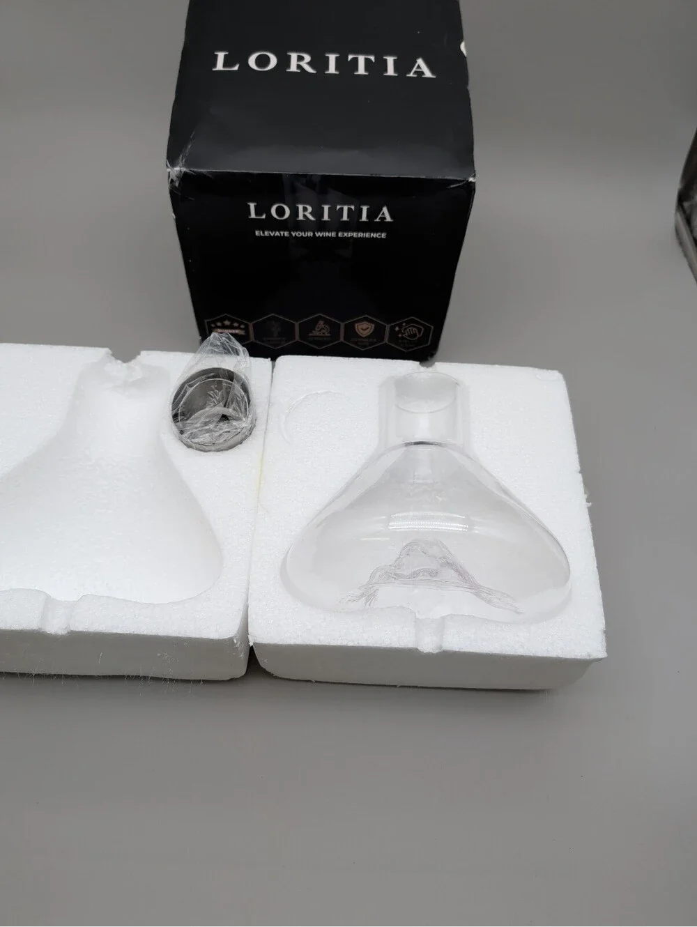 Loritia Wine Decanter - Enhance Flavor and Sediment Filtration